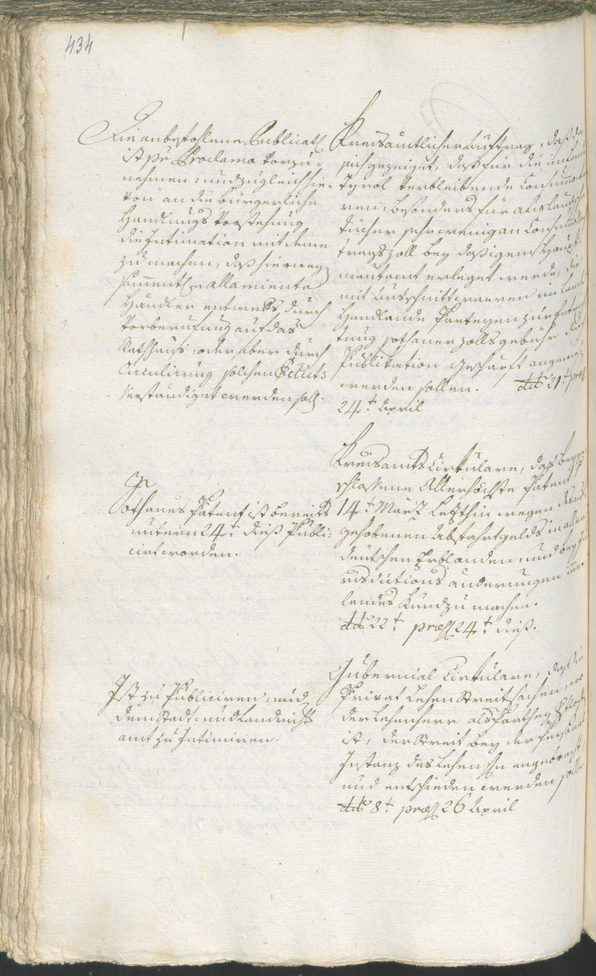 Stadtarchiv Bozen - BOhisto Ratsprotokoll 1783/85 