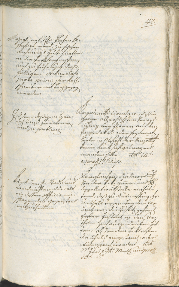 Stadtarchiv Bozen - BOhisto Ratsprotokoll 1783/85 