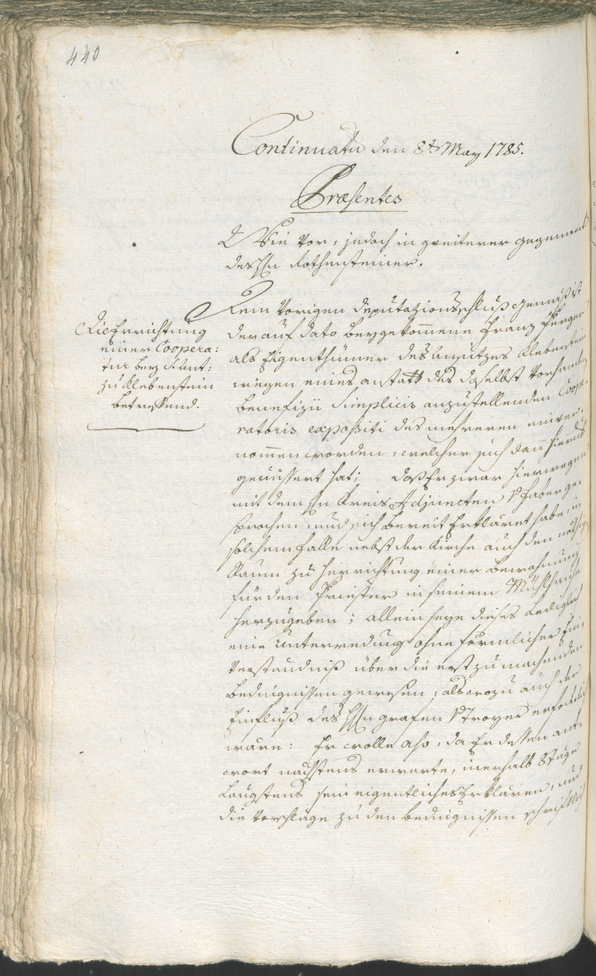 Stadtarchiv Bozen - BOhisto Ratsprotokoll 1783/85 