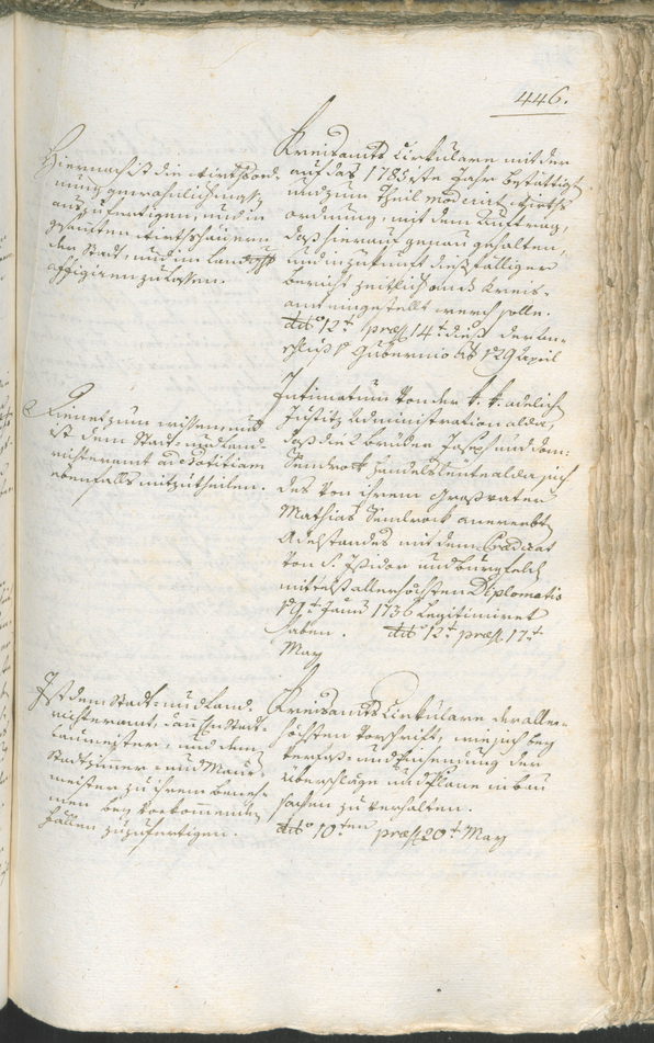 Archivio Storico della Città di Bolzano - BOhisto protocollo consiliare 1783/85 