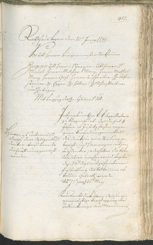 Archivio Storico della Città di Bolzano - BOhisto protocollo consiliare 1783/85 