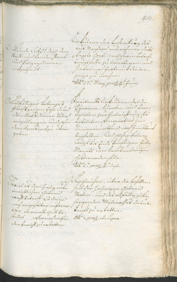 Stadtarchiv Bozen - BOhisto Ratsprotokoll 1783/85 