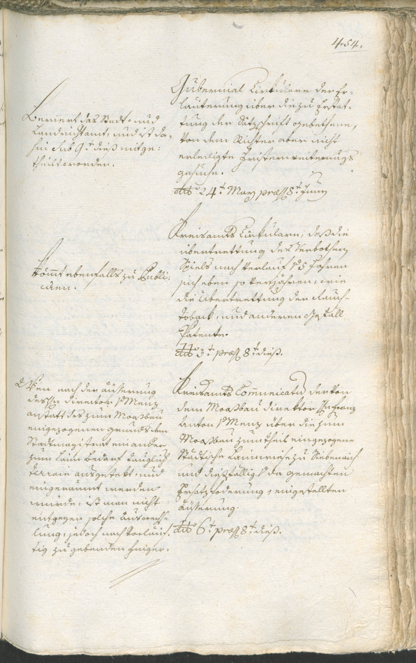 Stadtarchiv Bozen - BOhisto Ratsprotokoll 1783/85 