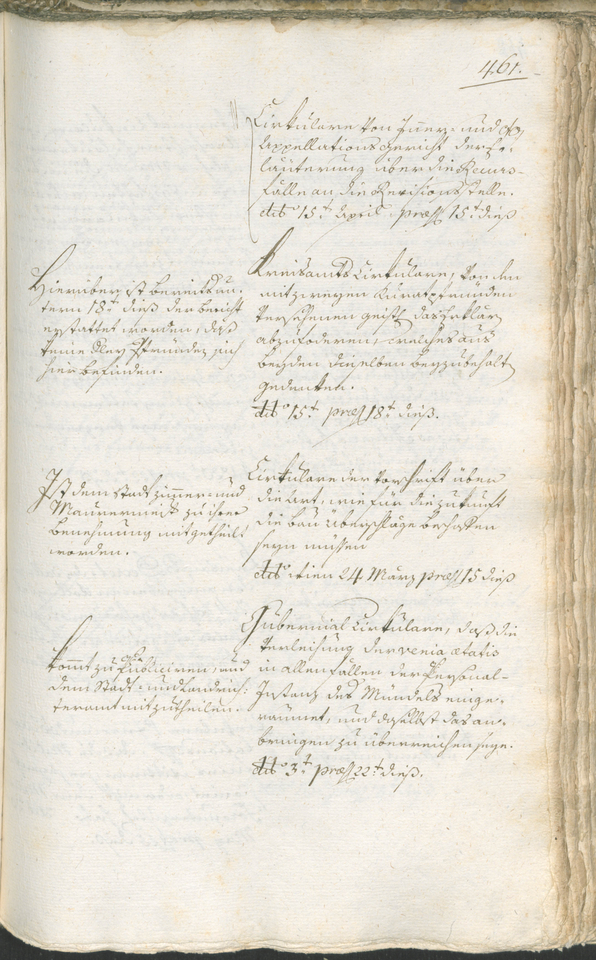 Stadtarchiv Bozen - BOhisto Ratsprotokoll 1783/85 