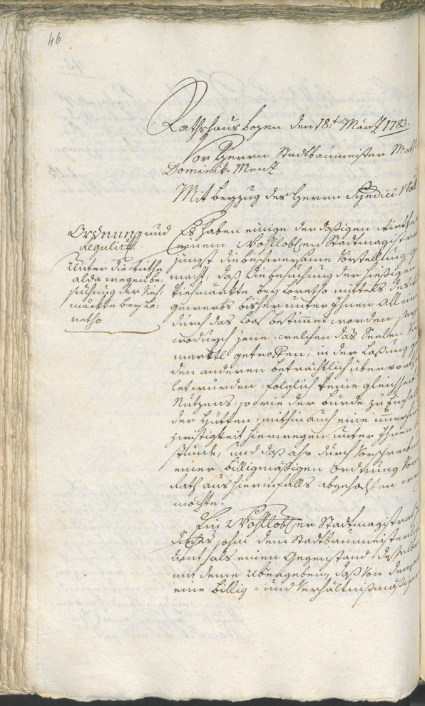 Civic Archives of Bozen-Bolzano - BOhisto Ratsprotokoll 1783/85 