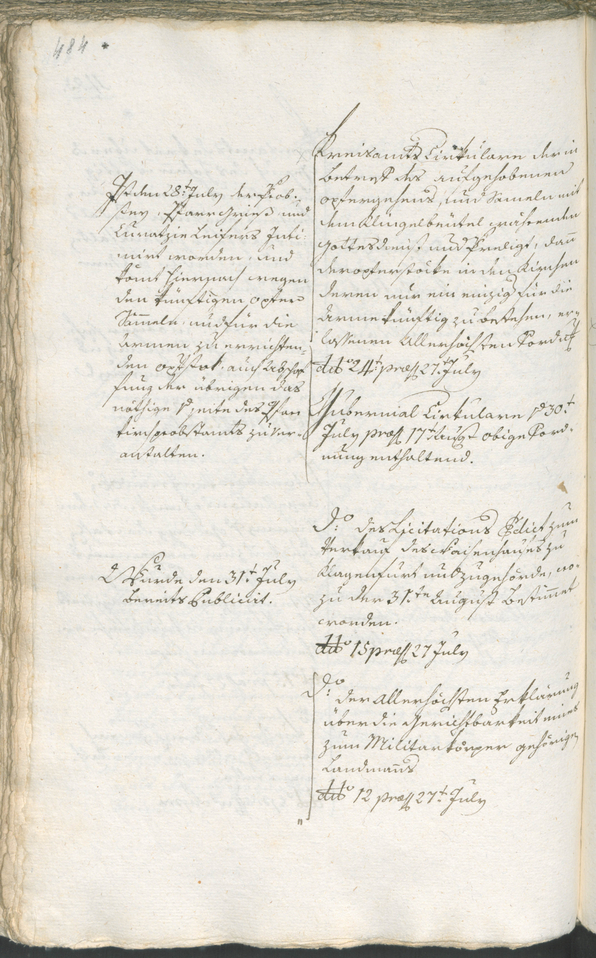 Civic Archives of Bozen-Bolzano - BOhisto Ratsprotokoll 1783/85 