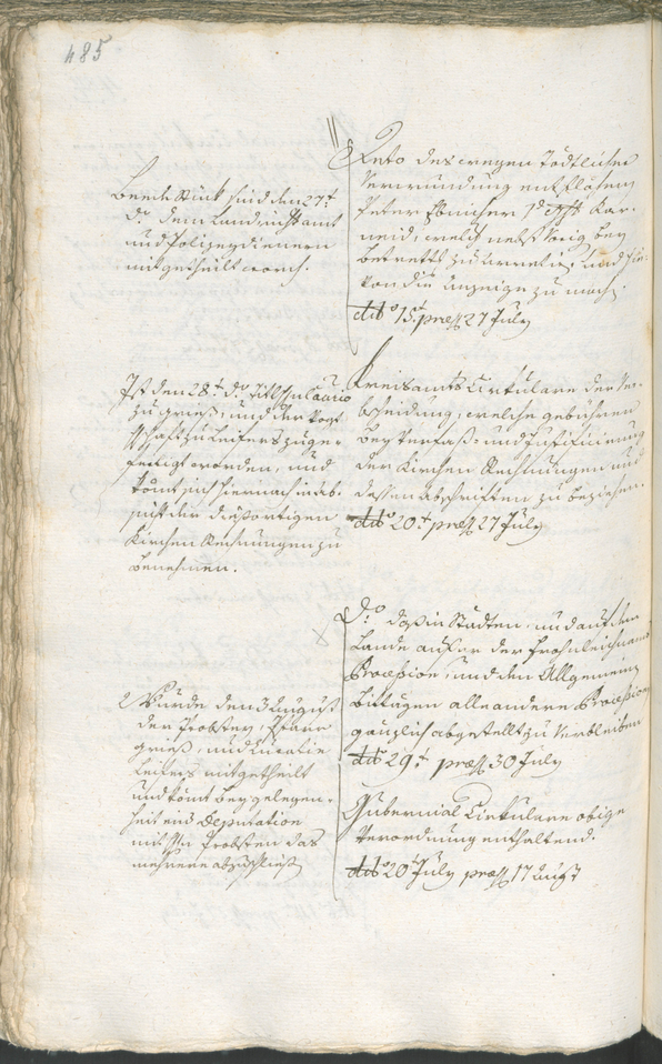 Civic Archives of Bozen-Bolzano - BOhisto Ratsprotokoll 1783/85 