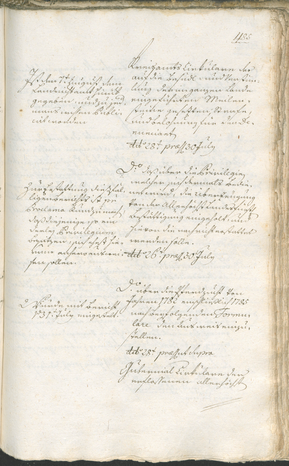 Archivio Storico della Città di Bolzano - BOhisto protocollo consiliare 1783/85 