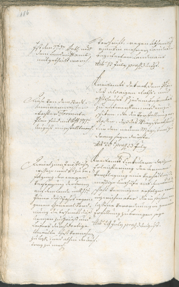 Civic Archives of Bozen-Bolzano - BOhisto Ratsprotokoll 1783/85 