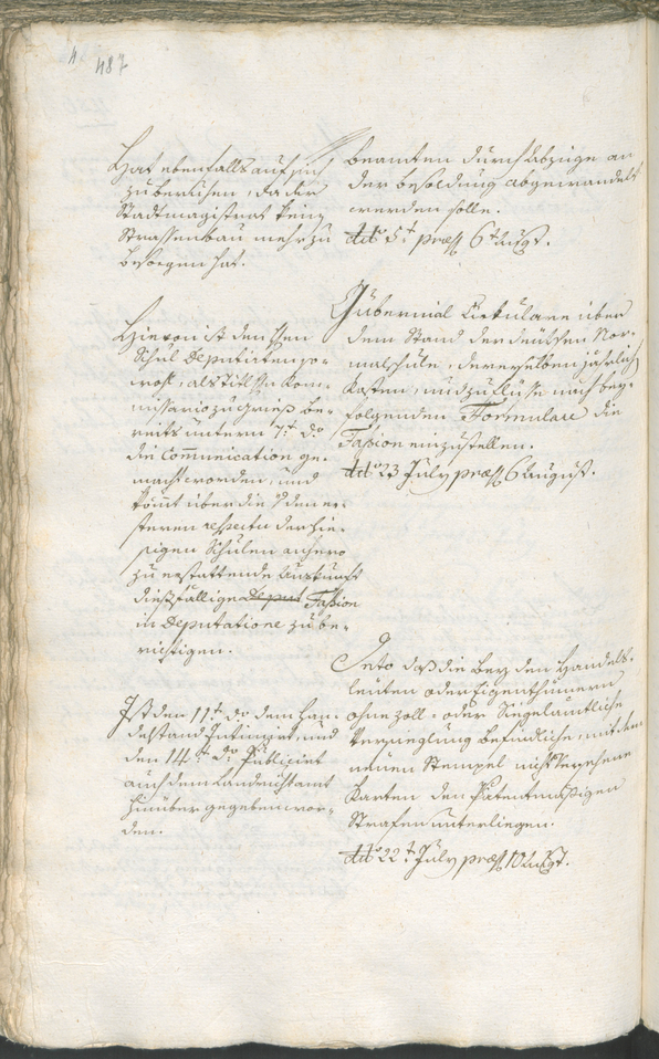 Civic Archives of Bozen-Bolzano - BOhisto Ratsprotokoll 1783/85 