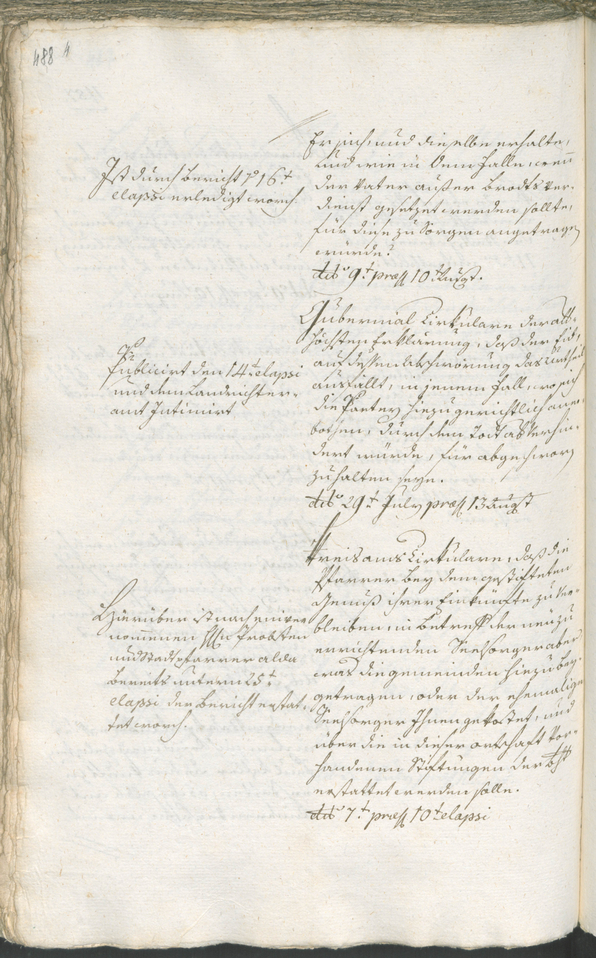 Stadtarchiv Bozen - BOhisto Ratsprotokoll 1783/85 