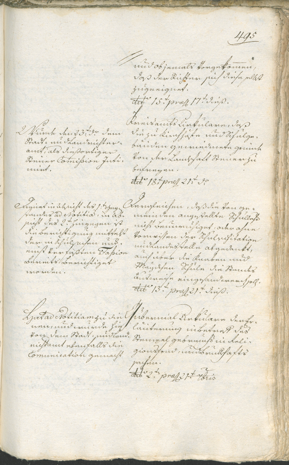 Stadtarchiv Bozen - BOhisto Ratsprotokoll 1783/85 