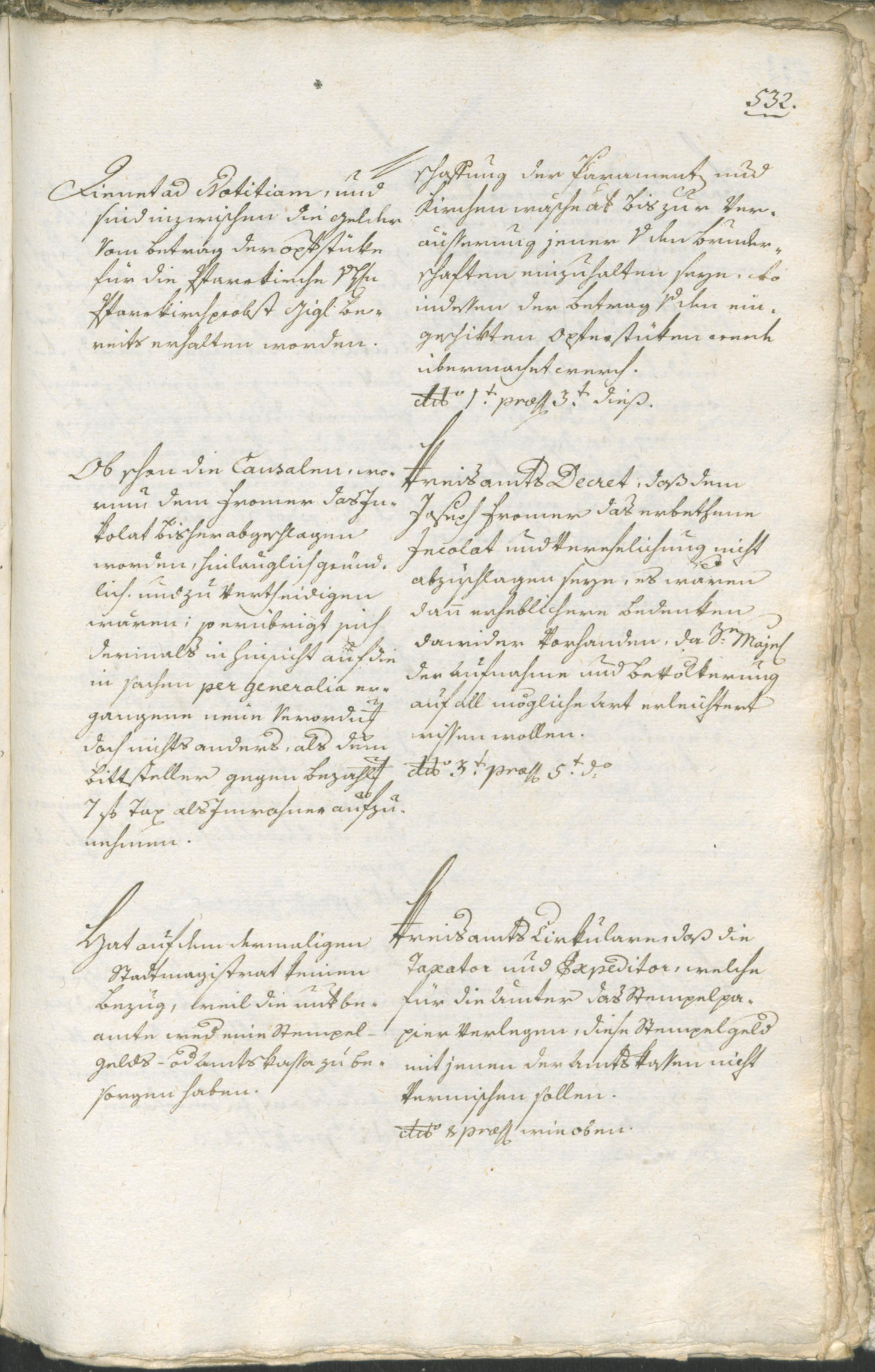 Civic Archives of Bozen-Bolzano - BOhisto Ratsprotokoll 1783/85 