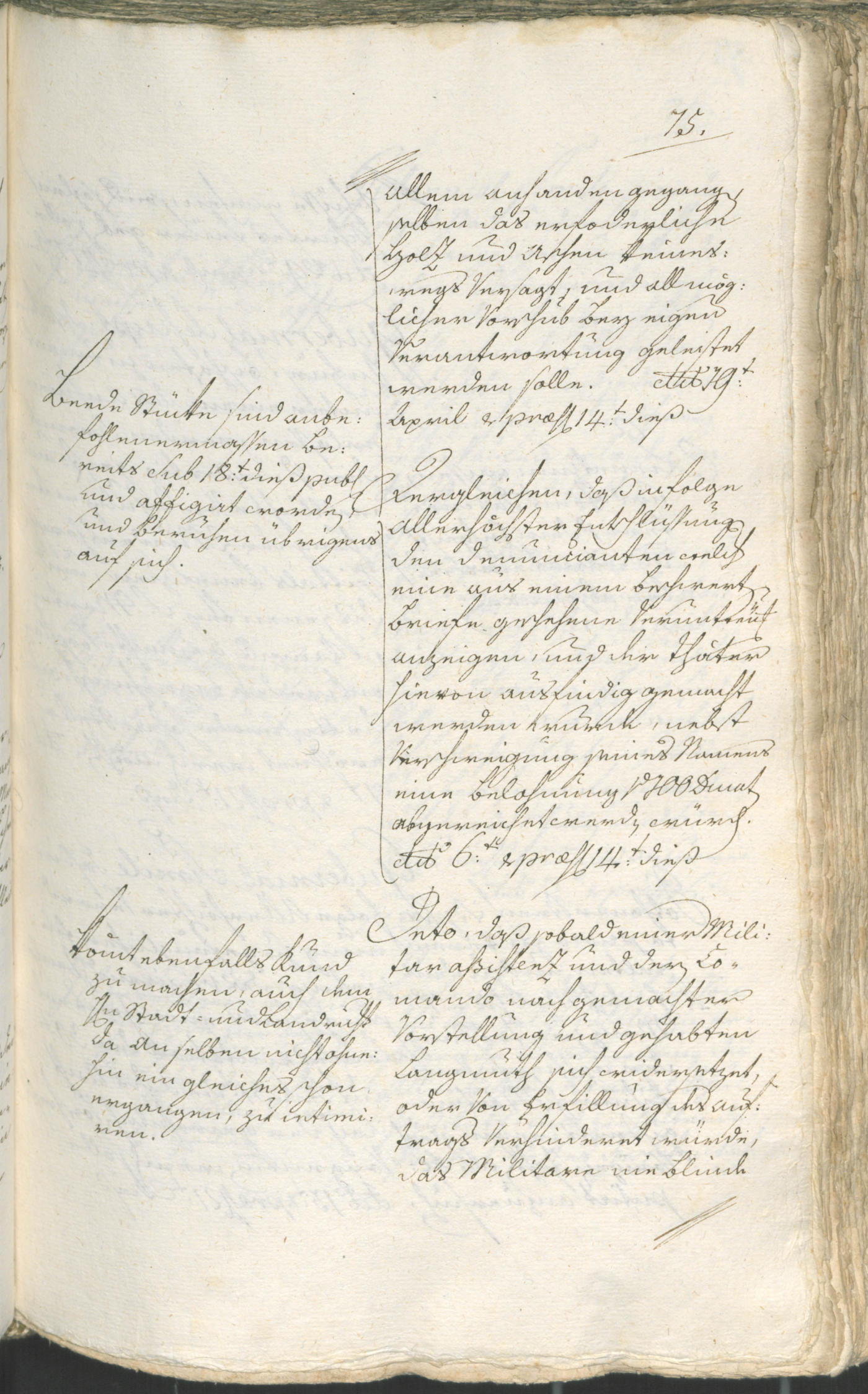 Stadtarchiv Bozen - BOhisto Ratsprotokoll 1783/85 