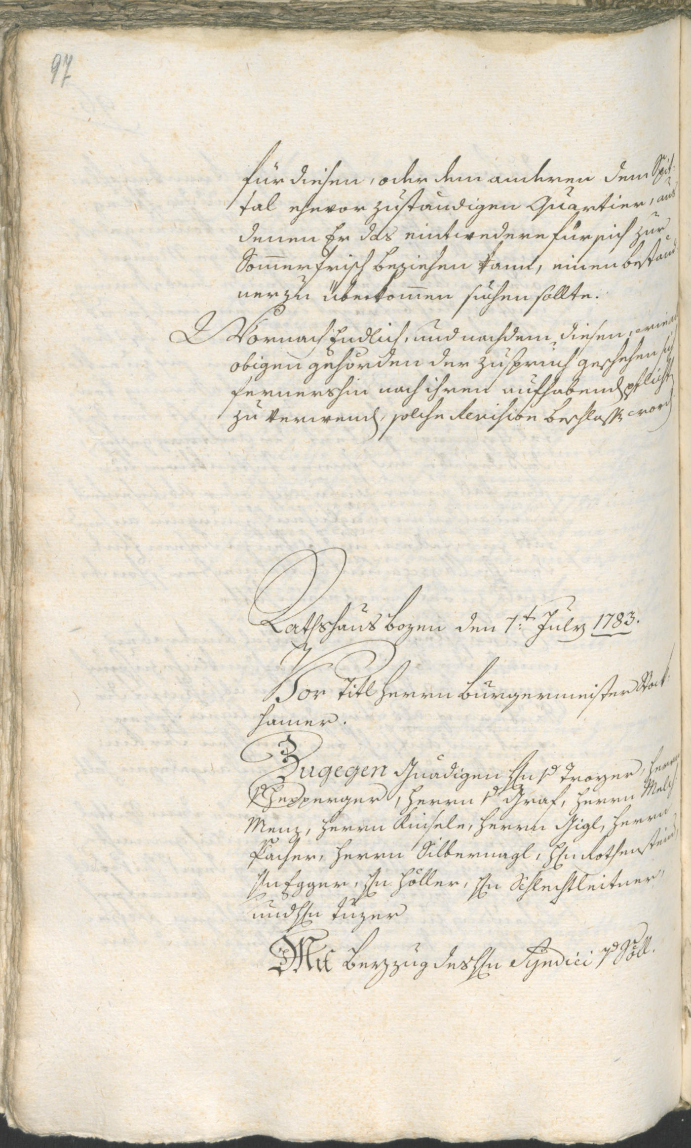 Civic Archives of Bozen-Bolzano - BOhisto Ratsprotokoll 1783/85 