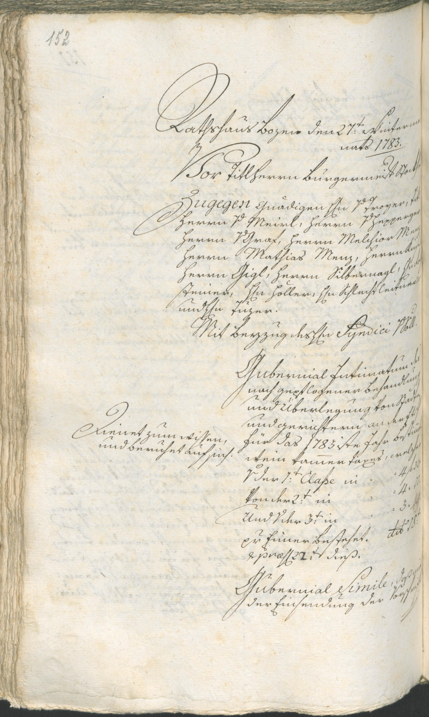 Stadtarchiv Bozen - BOhisto Ratsprotokoll 1783/85 