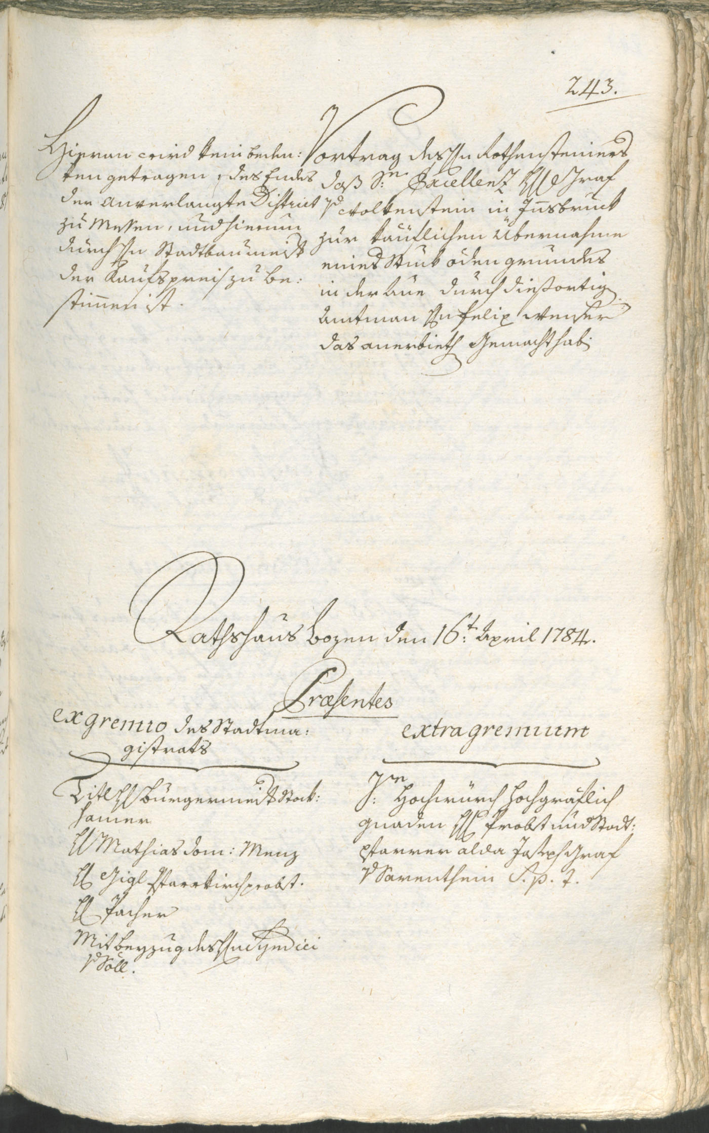 Civic Archives of Bozen-Bolzano - BOhisto Ratsprotokoll 1783/85 