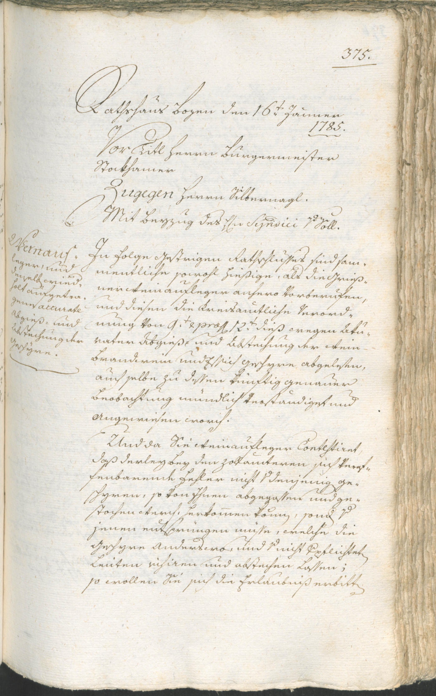 Civic Archives of Bozen-Bolzano - BOhisto Ratsprotokoll 1783/85 