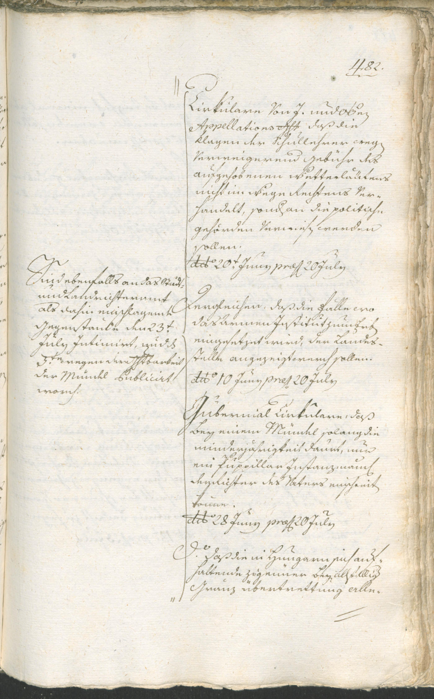 Stadtarchiv Bozen - BOhisto Ratsprotokoll 1783/85 