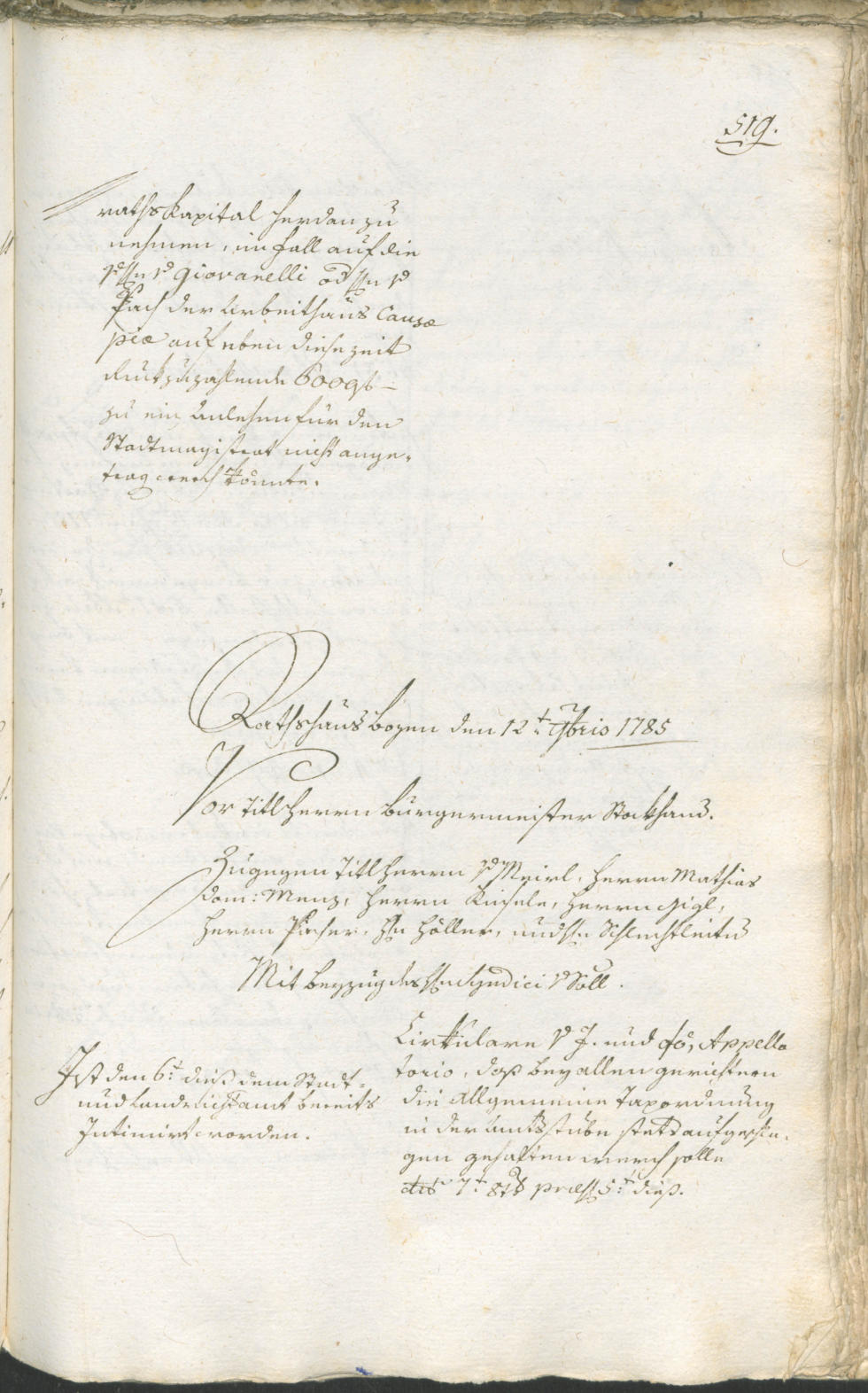 Civic Archives of Bozen-Bolzano - BOhisto Ratsprotokoll 1783/85 