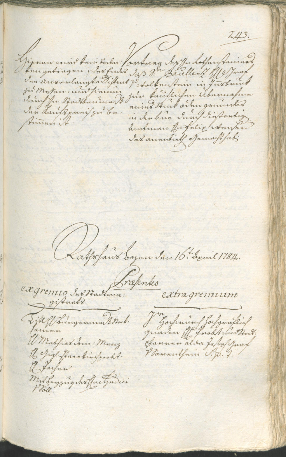 Civic Archives of Bozen-Bolzano - BOhisto Ratsprotokoll 1783/85 