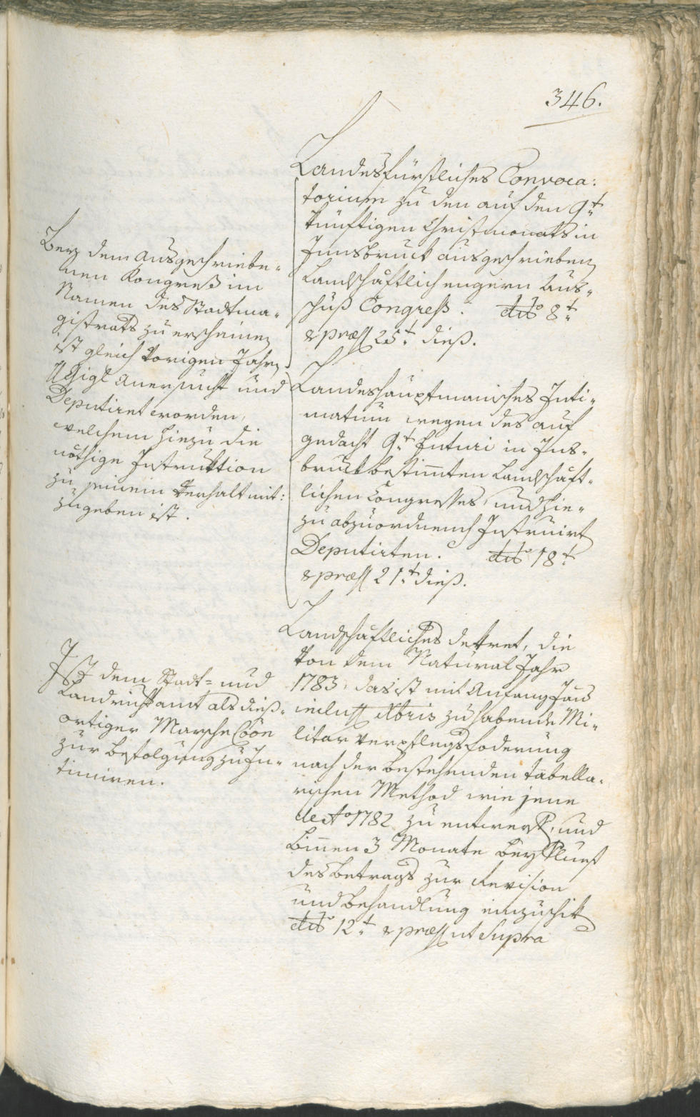 Stadtarchiv Bozen - BOhisto Ratsprotokoll 1783/85 