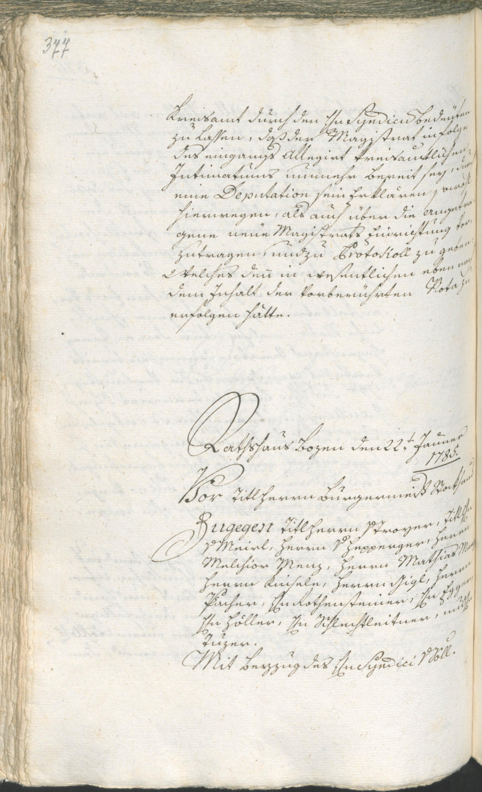 Archivio Storico della Città di Bolzano - BOhisto protocollo consiliare 1783/85 