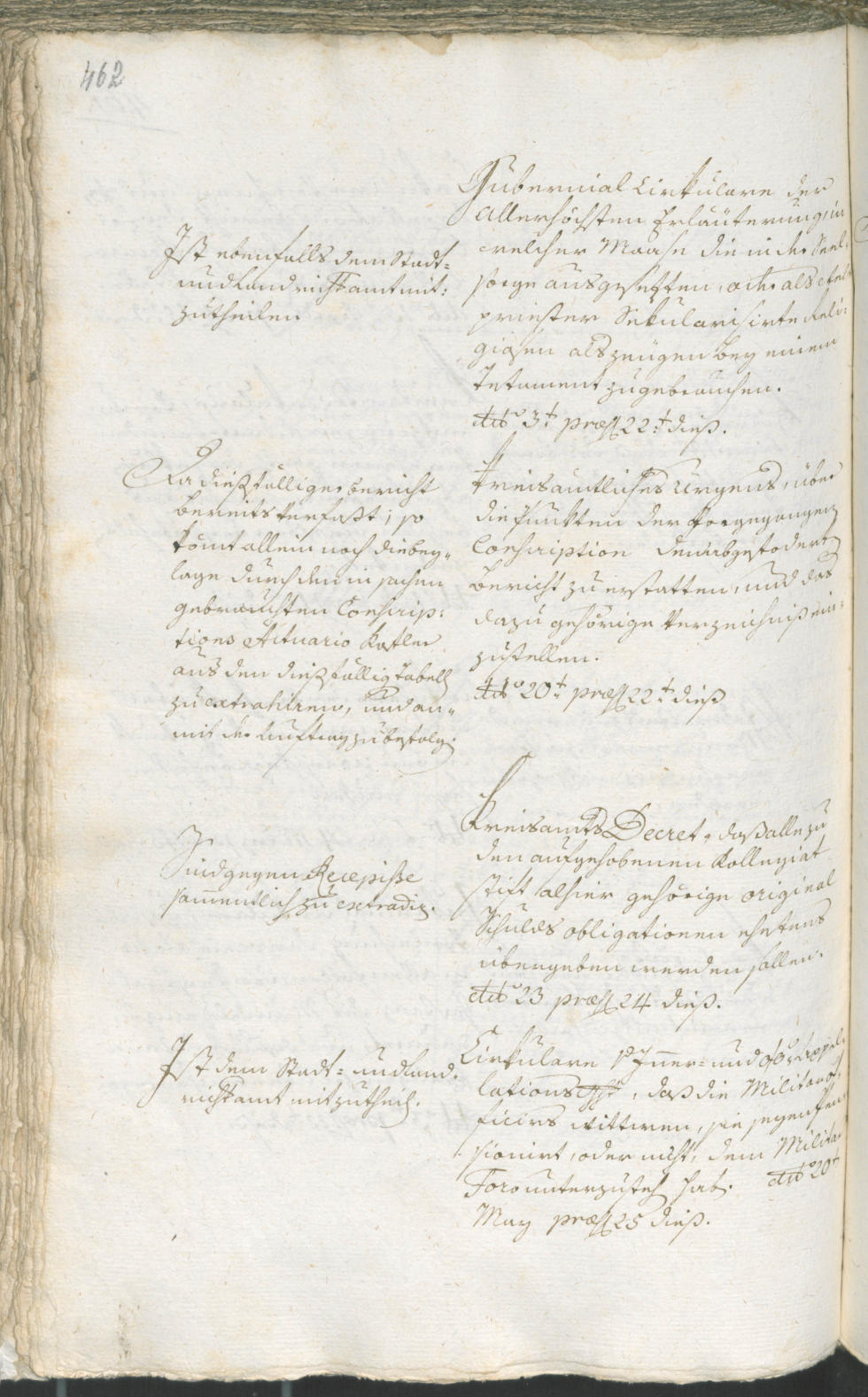 Stadtarchiv Bozen - BOhisto Ratsprotokoll 1783/85 