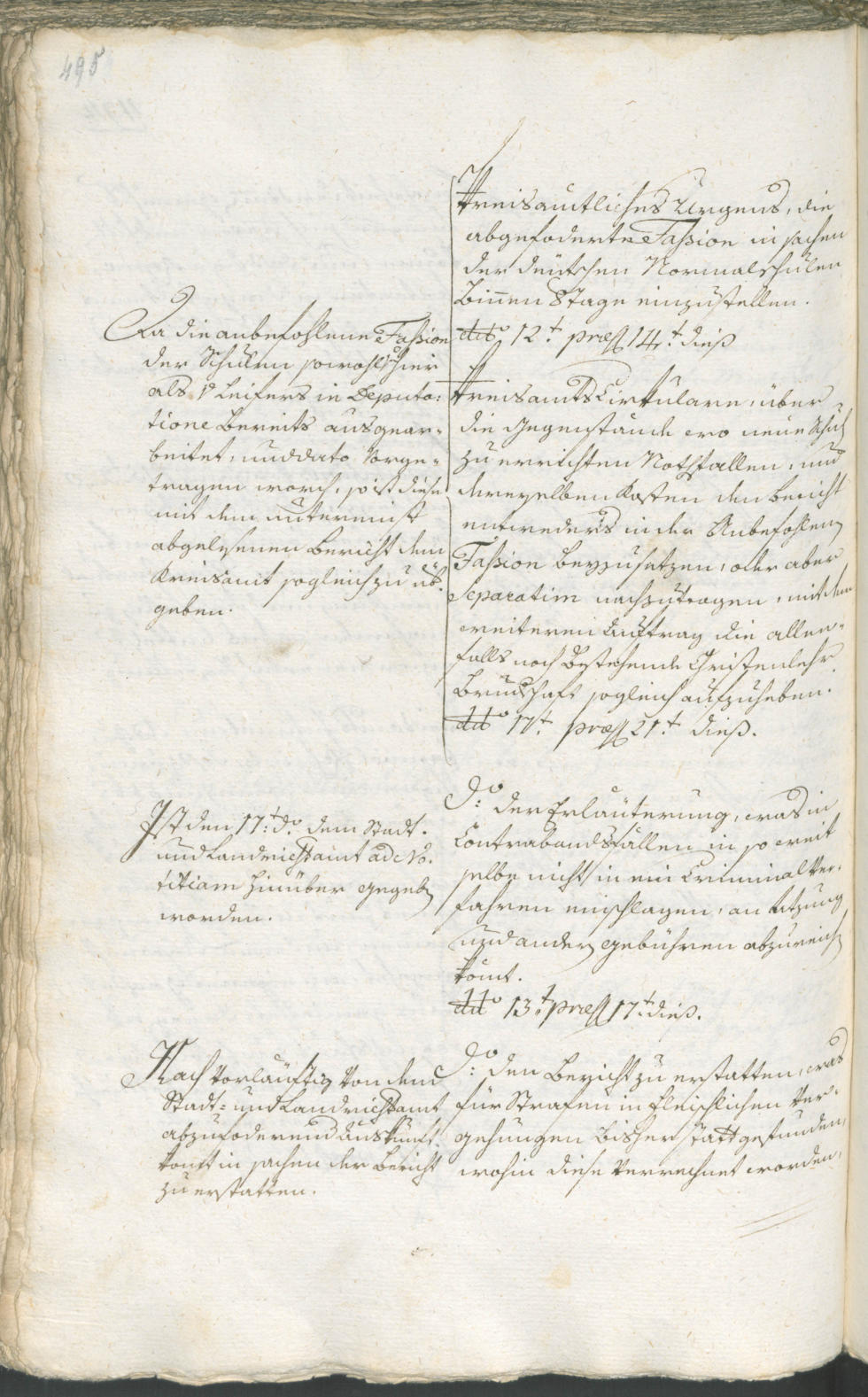Stadtarchiv Bozen - BOhisto Ratsprotokoll 1783/85 
