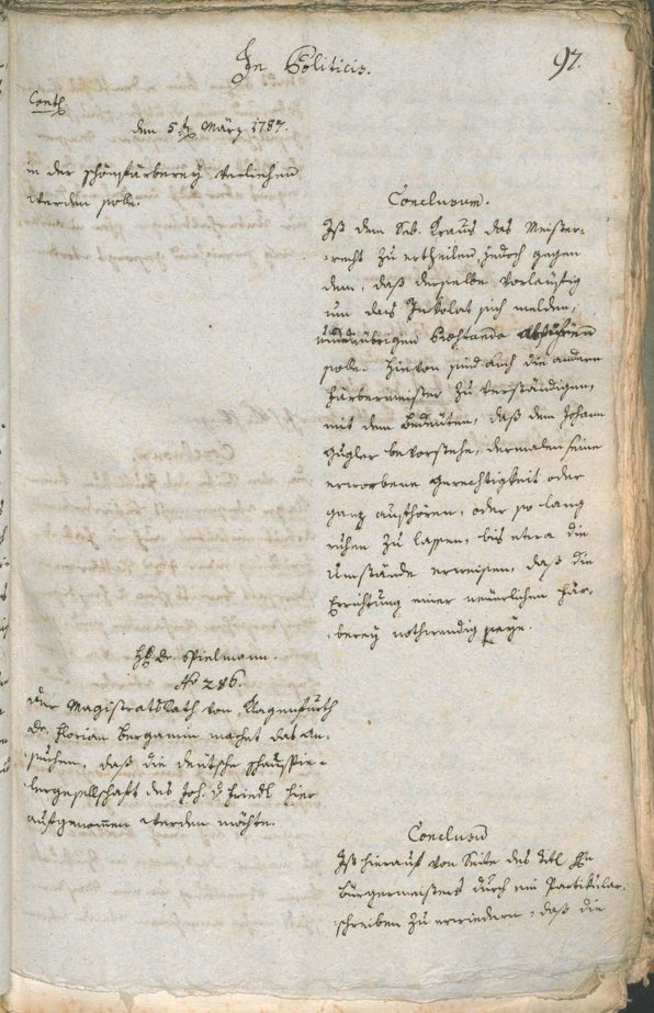 Civic Archives of Bozen-Bolzano - BOhisto Ratsprotokoll 1787 