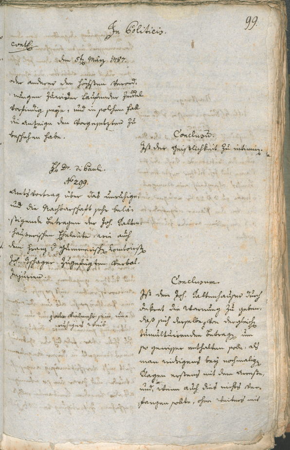 Civic Archives of Bozen-Bolzano - BOhisto Ratsprotokoll 1787 