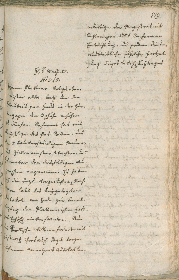 Civic Archives of Bozen-Bolzano - BOhisto Ratsprotokoll 1787 