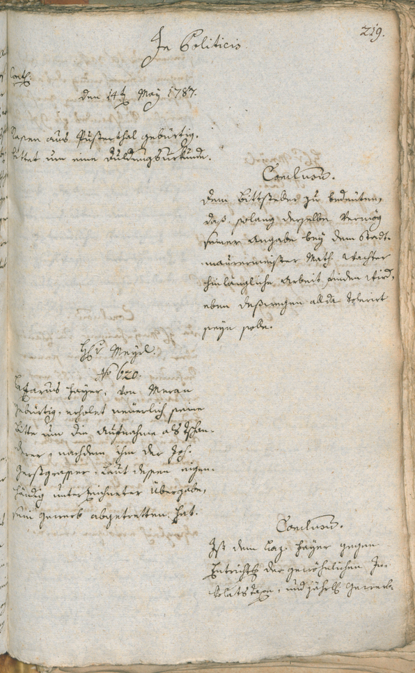 Civic Archives of Bozen-Bolzano - BOhisto Ratsprotokoll 1787 