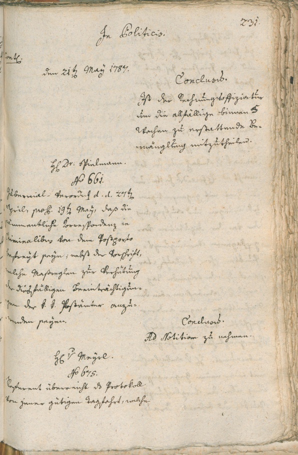 Civic Archives of Bozen-Bolzano - BOhisto Ratsprotokoll 1787 