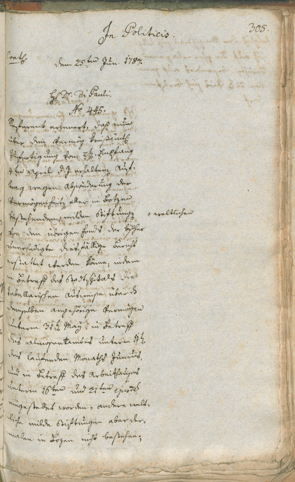 Civic Archives of Bozen-Bolzano - BOhisto Ratsprotokoll 1787 