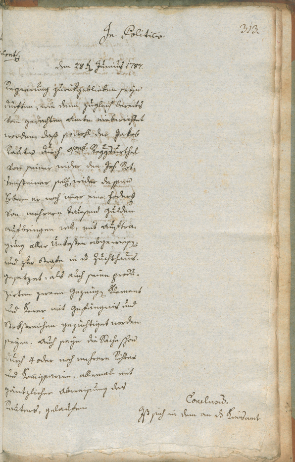 Civic Archives of Bozen-Bolzano - BOhisto Ratsprotokoll 1787 