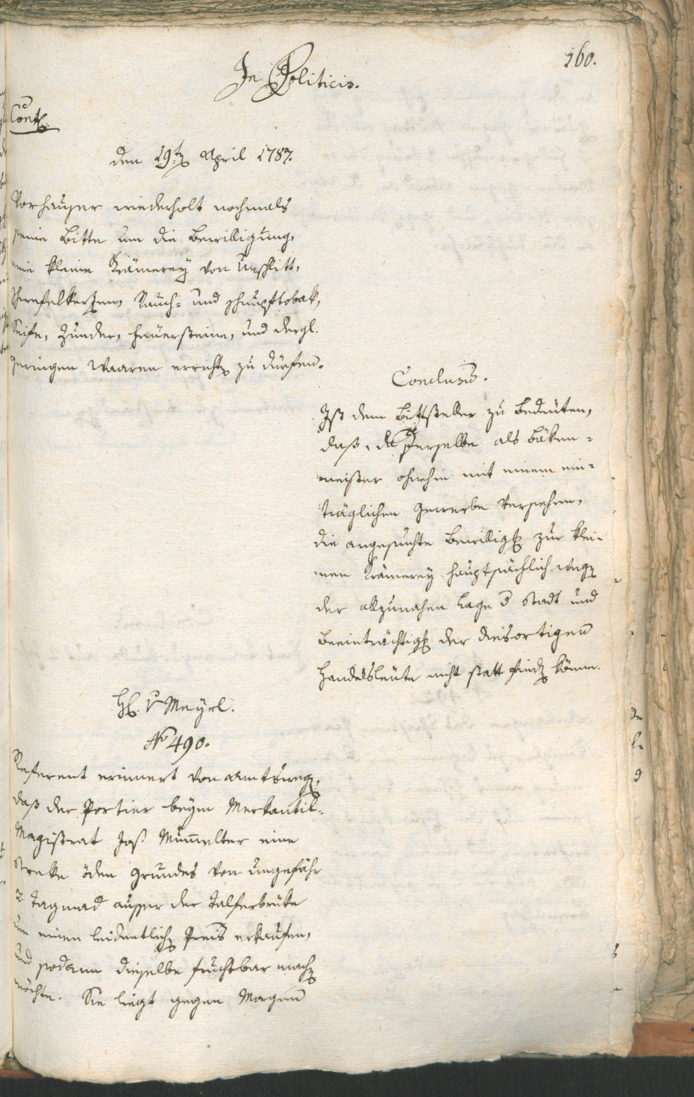 Civic Archives of Bozen-Bolzano - BOhisto Ratsprotokoll 1787 