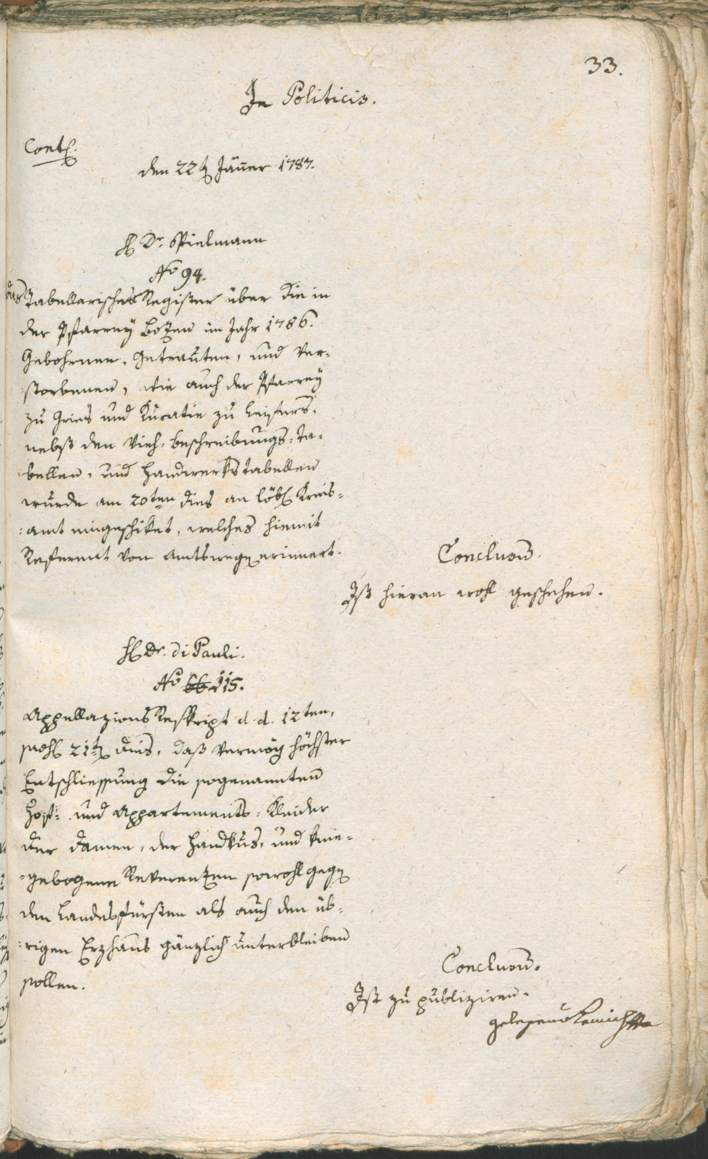 Civic Archives of Bozen-Bolzano - BOhisto Ratsprotokoll 1787 