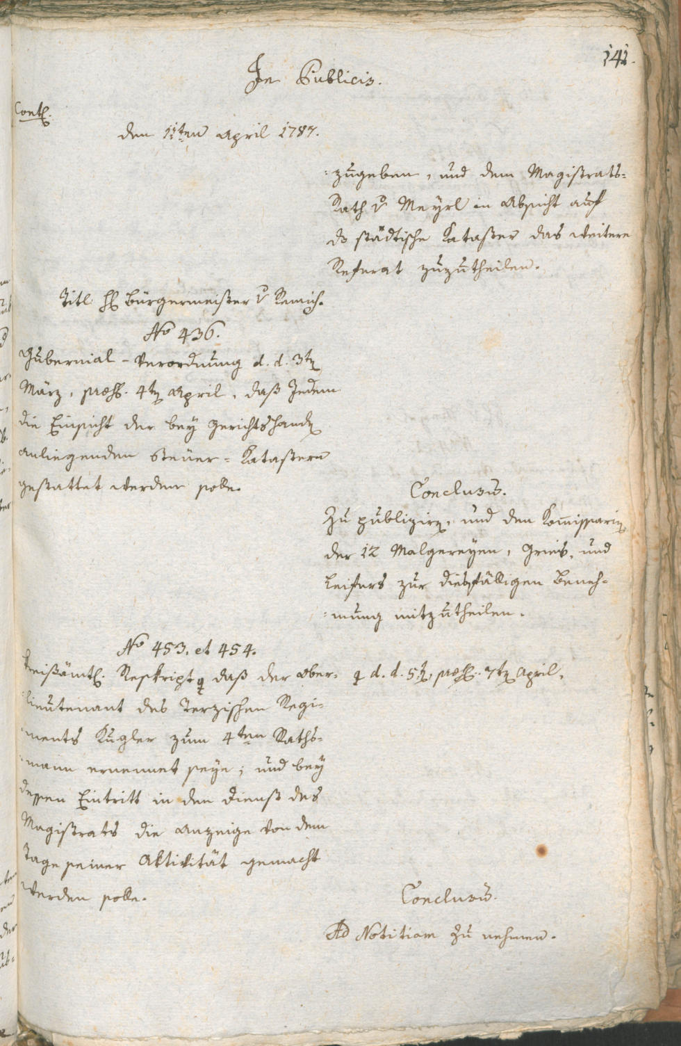 Civic Archives of Bozen-Bolzano - BOhisto Ratsprotokoll 1787 