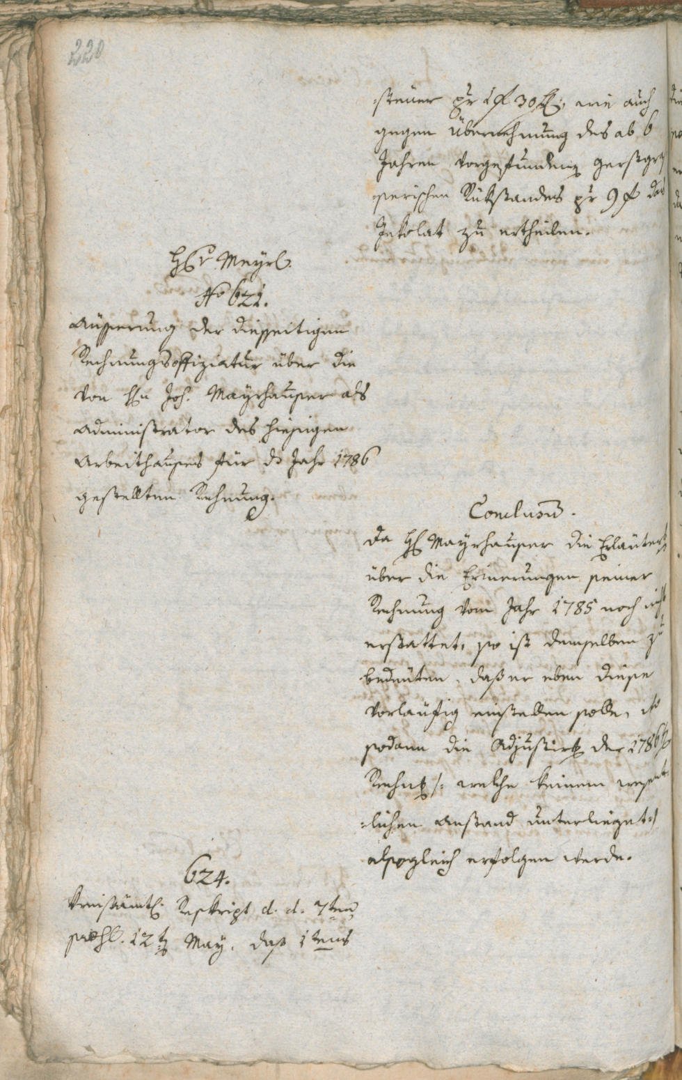 Stadtarchiv Bozen - BOhisto Ratsprotokoll 1787 