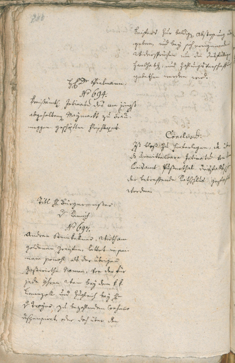 Stadtarchiv Bozen - BOhisto Ratsprotokoll 1787 