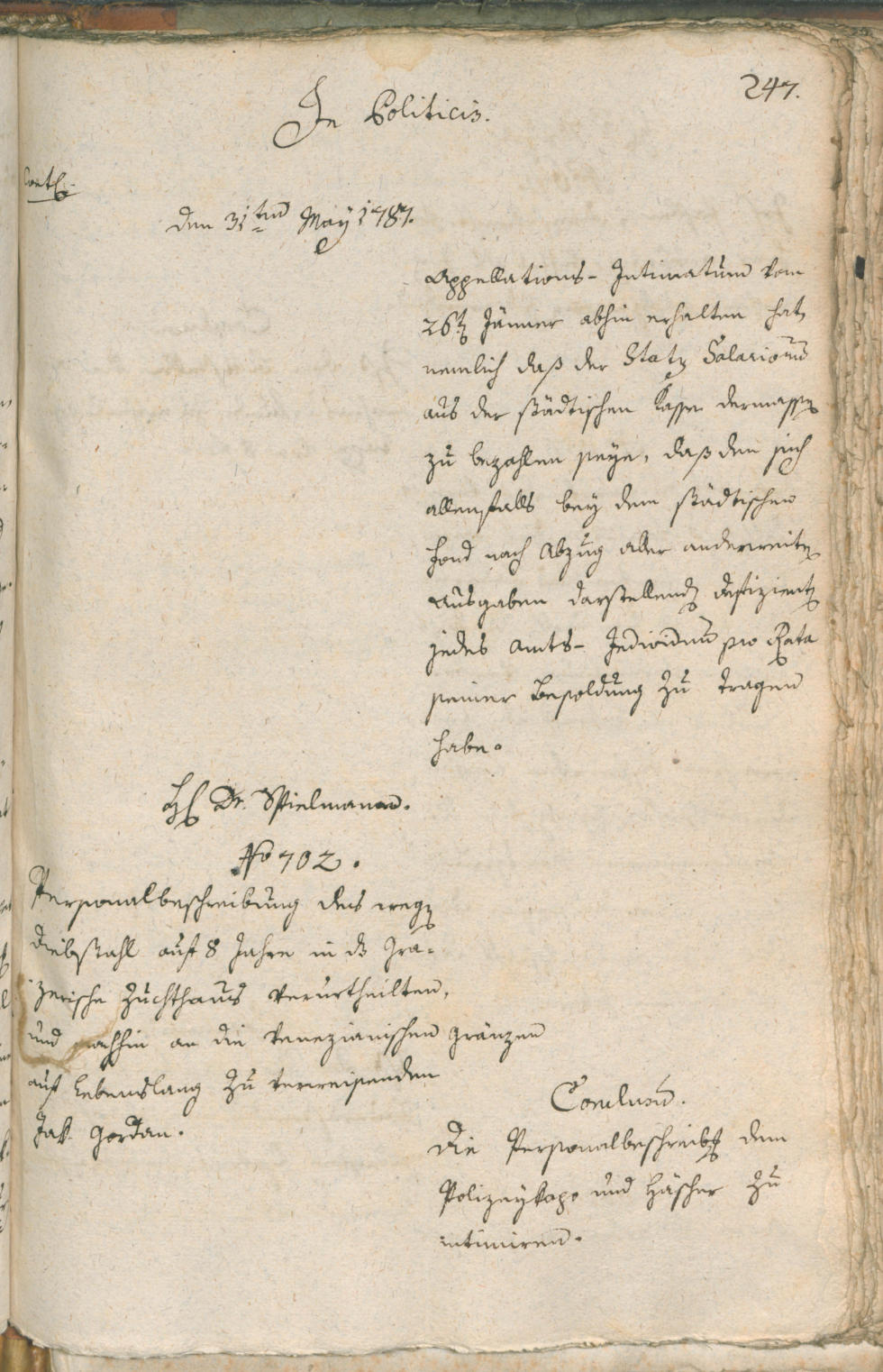 Civic Archives of Bozen-Bolzano - BOhisto Ratsprotokoll 1787 
