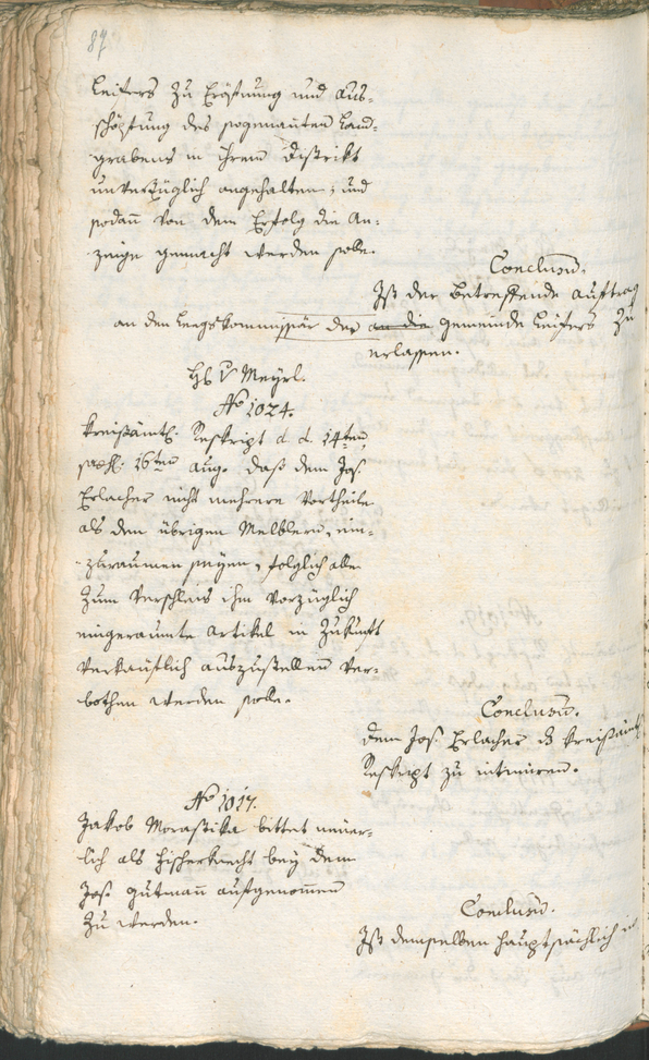 Civic Archives of Bozen-Bolzano - BOhisto Ratsprotokoll 1787 