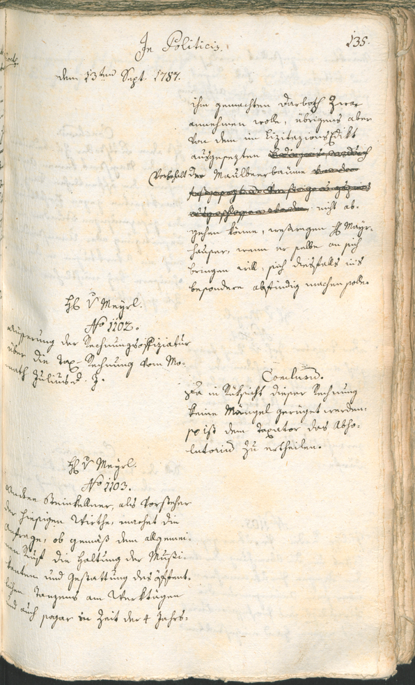 Civic Archives of Bozen-Bolzano - BOhisto Ratsprotokoll 1787 