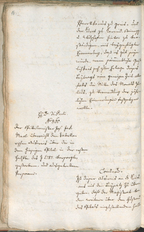 Civic Archives of Bozen-Bolzano - BOhisto Ratsprotokoll 1787 