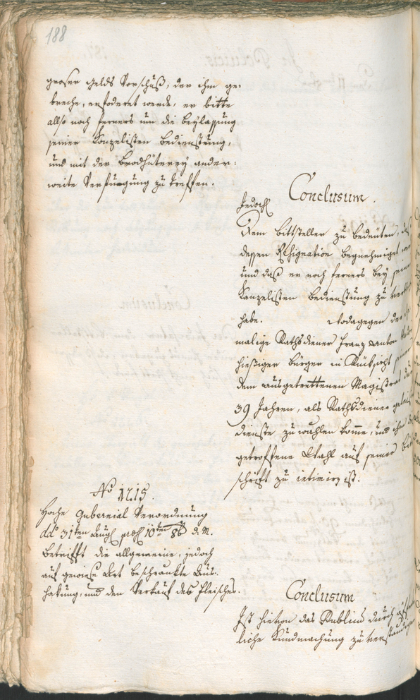 Civic Archives of Bozen-Bolzano - BOhisto Ratsprotokoll 1787 