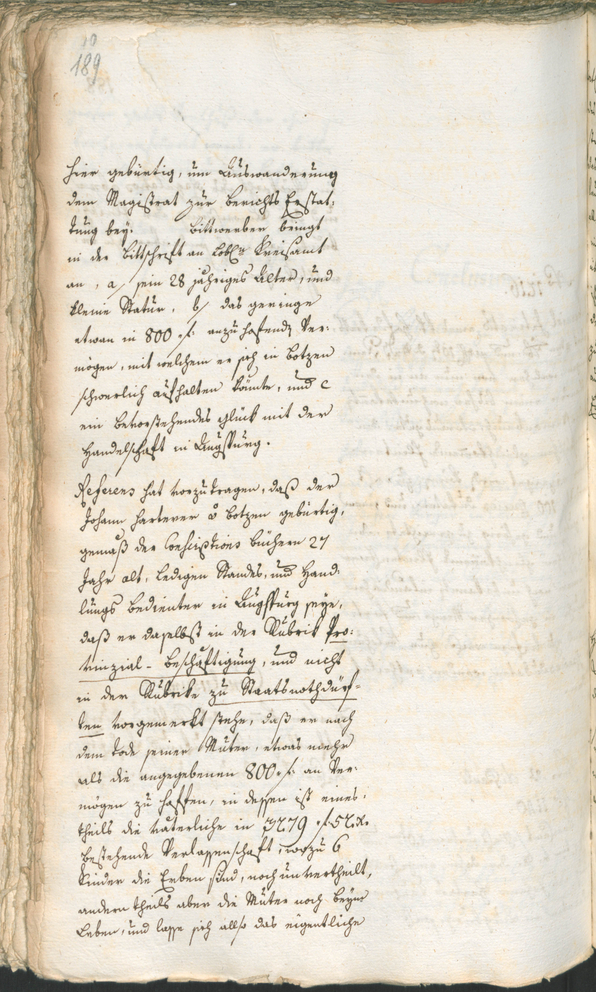 Civic Archives of Bozen-Bolzano - BOhisto Ratsprotokoll 1787 