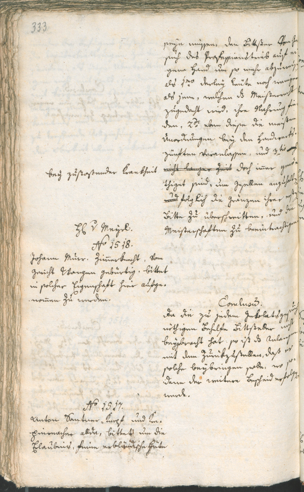 Civic Archives of Bozen-Bolzano - BOhisto Ratsprotokoll 1787 