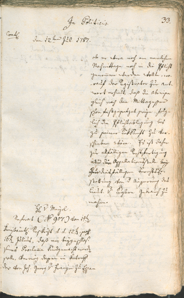 Civic Archives of Bozen-Bolzano - BOhisto Ratsprotokoll 1787 