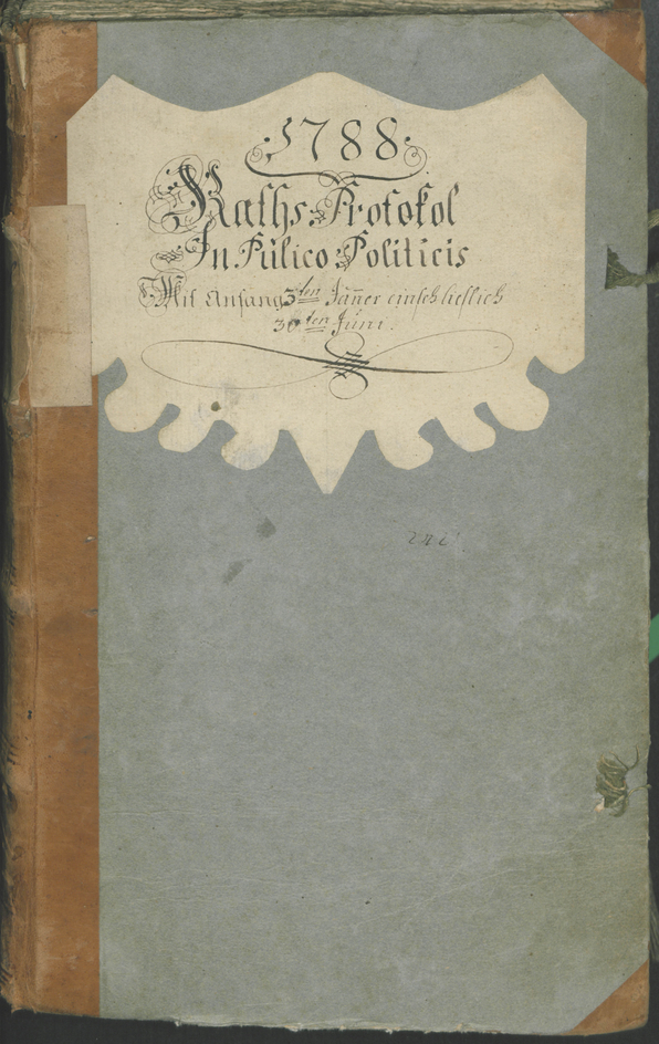 Archivio Storico della Città di Bolzano - BOhisto protocollo consiliare 1788 